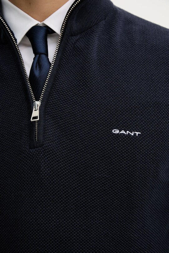 Gant pamut pulóver 8040523 sötétkék