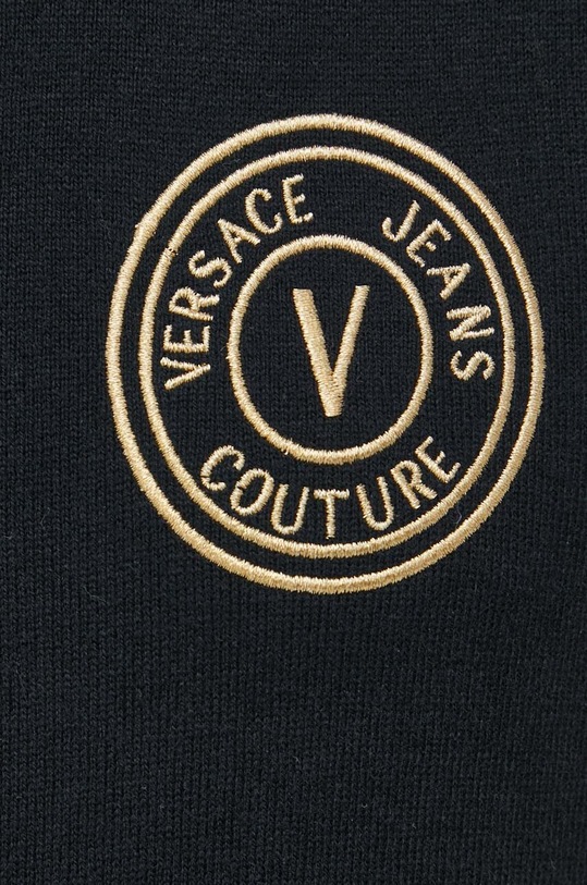 Versace Jeans Couture sweter z domieszką kaszmiru 76GAFM00.CM06H czarny
