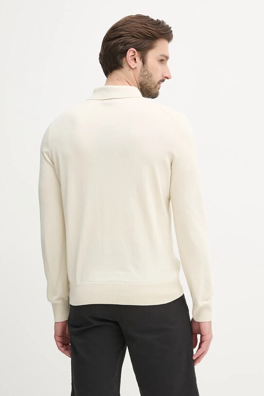 Odzież BOSS sweter bawełniany 50506025 beżowy