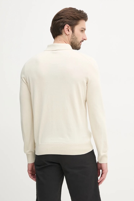 Oblečenie Bavlnený sveter BOSS 50506025 béžová