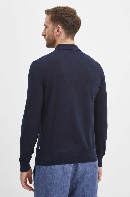 Oblečenie Bavlnený sveter BOSS 50506025 tmavomodrá