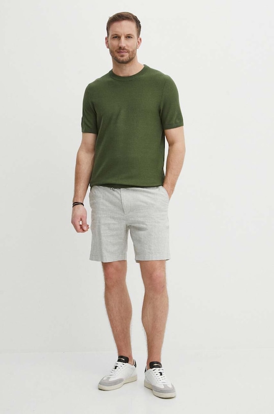 BOSS t-shirt 50511762 zielony SS24