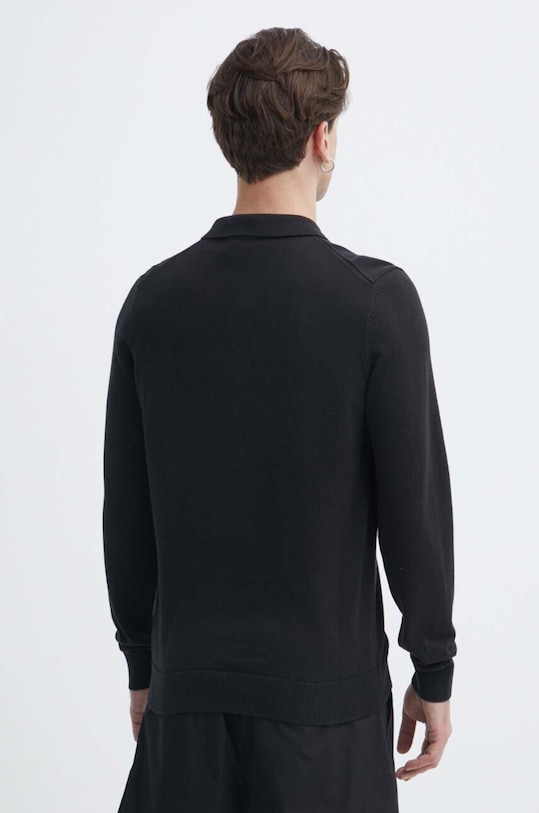 Odzież HUGO sweter bawełniany 50510394 czarny