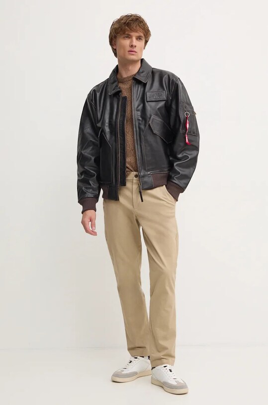 United Colors of Benetton pulover din amestec de lana 1235U1N67 maro AW24