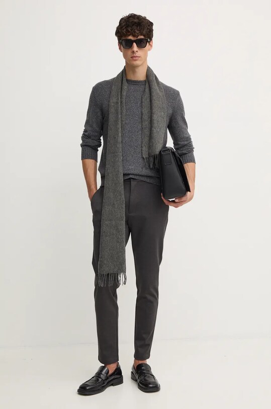 Свитер с примесью шерсти United Colors of Benetton 1235U1N67 серый AW24