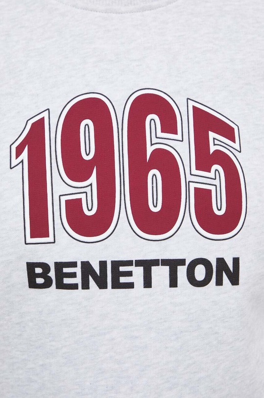 Bombažen pulover United Colors of Benetton 3J68U100F siva