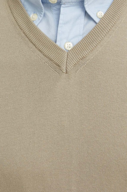 United Colors of Benetton sweter bawełniany 1098U4486 beżowy