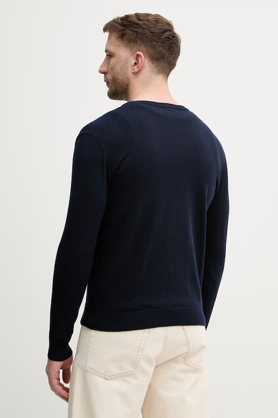 Odzież United Colors of Benetton sweter męski bawełniany 1098U4486 granatowy