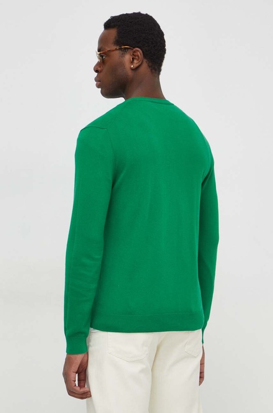Oblečenie Bavlnený sveter United Colors of Benetton 1098U4486 zelená
