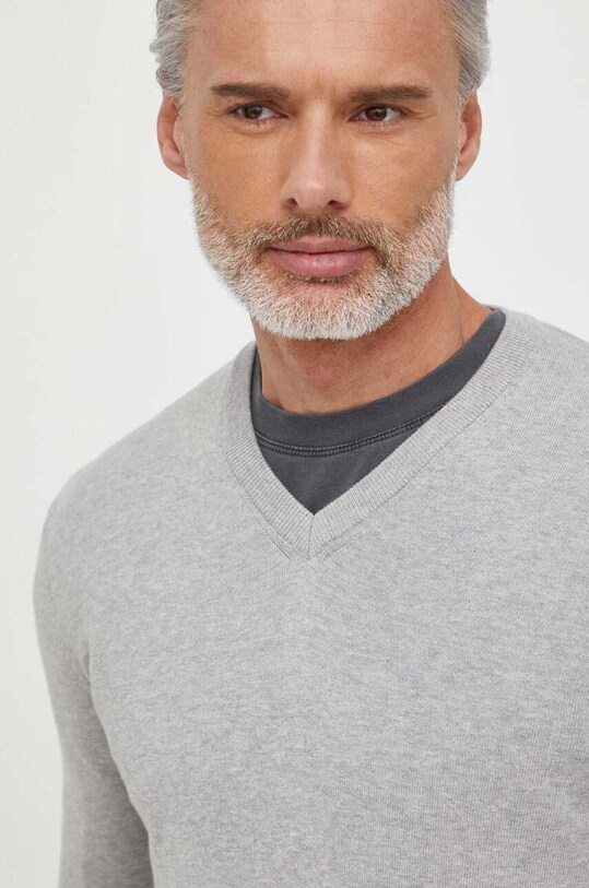 United Colors of Benetton sweter bawełniany szary 1098U4486