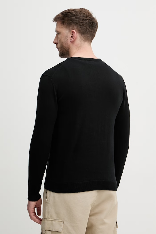 Odzież United Colors of Benetton sweter męski bawełniany 1098U4486 czarny