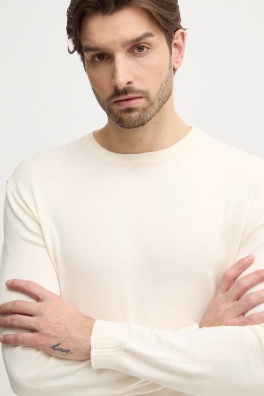 Bavlněný svetr United Colors of Benetton béžová 1098U1I76