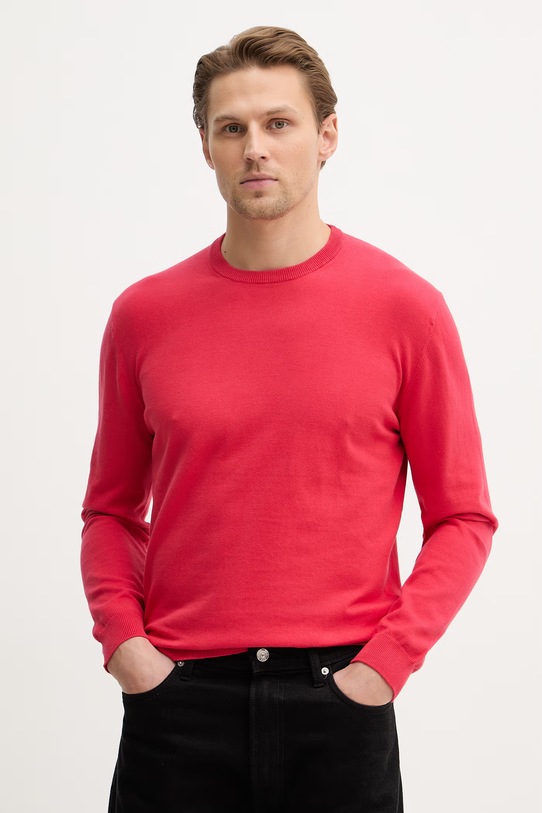 United Colors of Benetton sweter bawełniany czerwony 1098U1I76