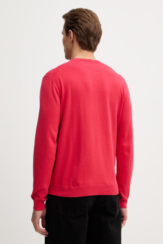 Odzież United Colors of Benetton sweter bawełniany 1098U1I76 czerwony