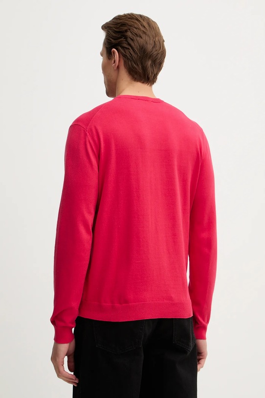 Odzież United Colors of Benetton sweter bawełniany 1098U1I76 czerwony