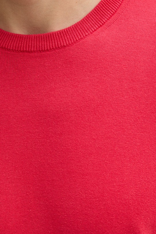 United Colors of Benetton sweter bawełniany 1098U1I76 czerwony