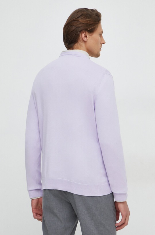 Odzież United Colors of Benetton sweter bawełniany 1098U1I76 fioletowy