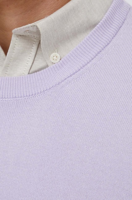 United Colors of Benetton sweter bawełniany 1098U1I76 fioletowy