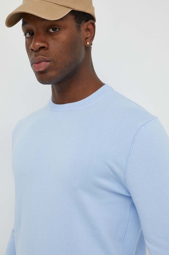 United Colors of Benetton sweter męski bawełniany niebieski 1098U1I76