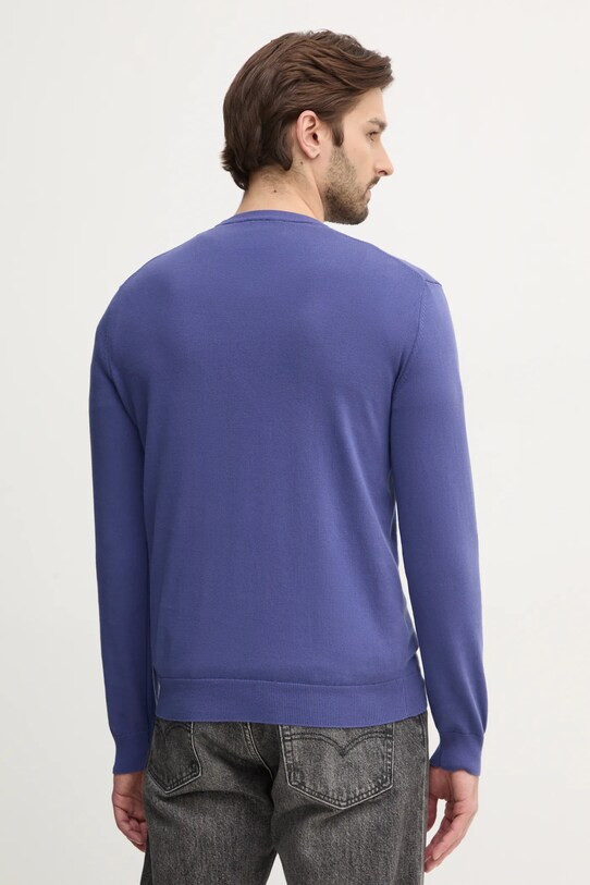 Одежда Хлопковый свитер United Colors of Benetton 1098U1I76 тёмно-синий