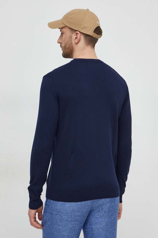 Одежда Хлопковый свитер United Colors of Benetton 1098U1I76 тёмно-синий