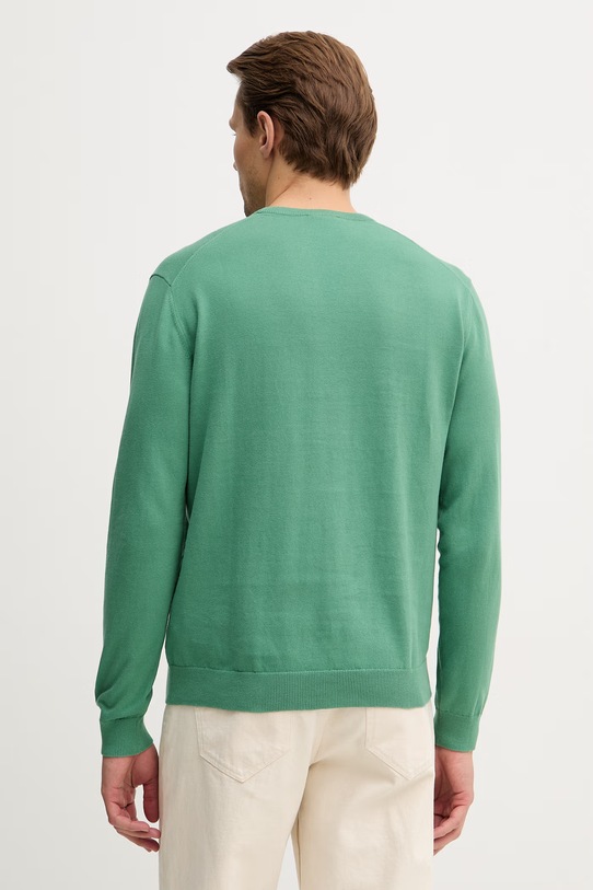 Odzież United Colors of Benetton sweter bawełniany 1098U1I76 zielony