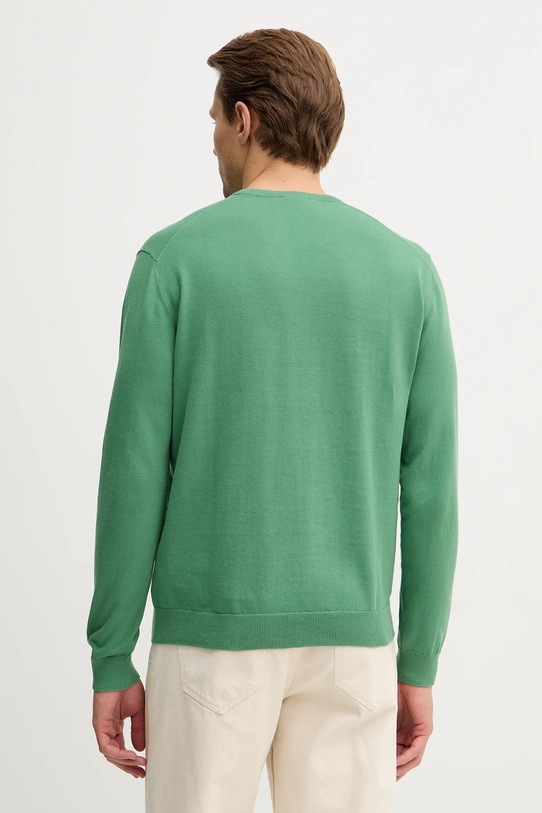 Odzież United Colors of Benetton sweter bawełniany 1098U1I76 zielony