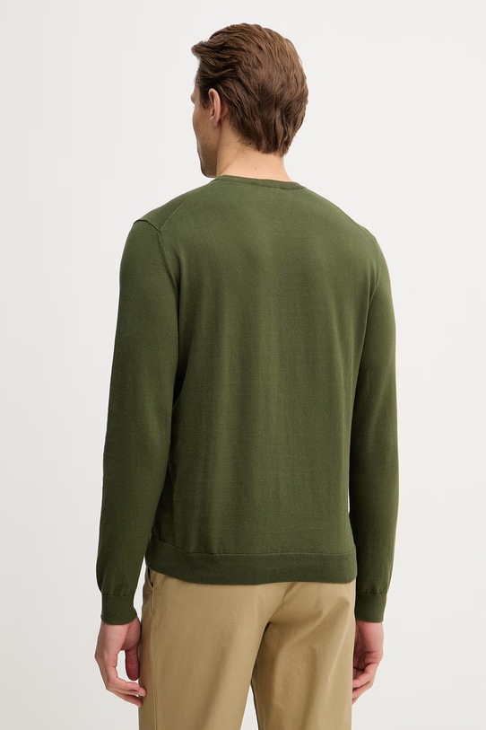 Odzież United Colors of Benetton sweter bawełniany 1098U1I76 zielony