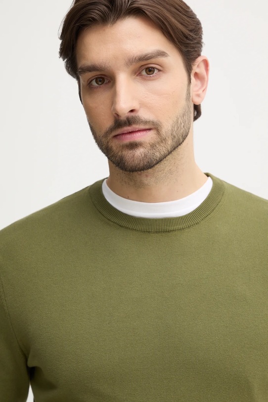 Bavlněný svetr United Colors of Benetton zelená 1098U1I76