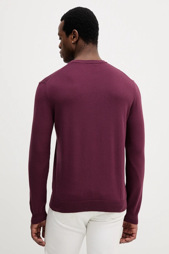 Дрехи Памучен пуловер United Colors of Benetton 1098U1I76 бордо
