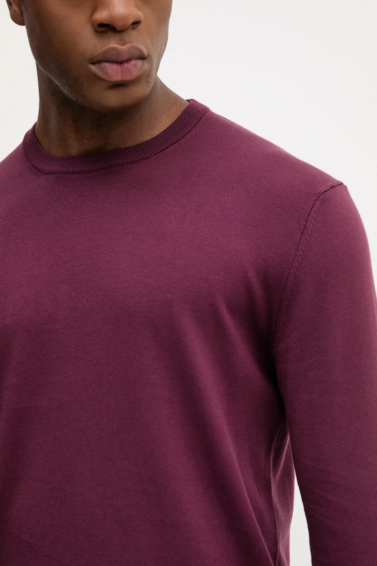 Памучен пуловер United Colors of Benetton 1098U1I76 бордо
