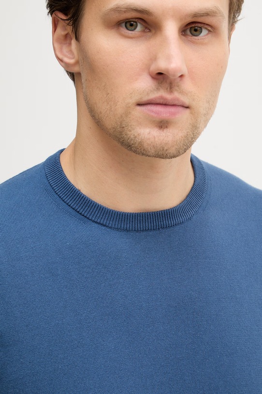 United Colors of Benetton sweter bawełniany niebieski 1098U1I76