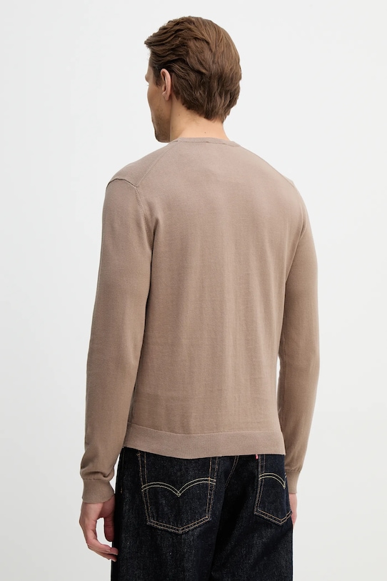 Odzież United Colors of Benetton sweter bawełniany 1098U1I76 brązowy