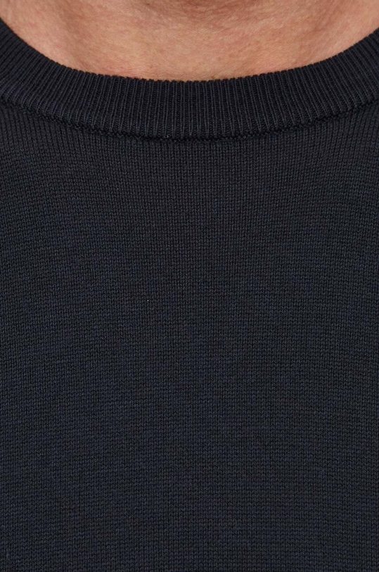 United Colors of Benetton pamut pulóver 1098U1I76 fekete