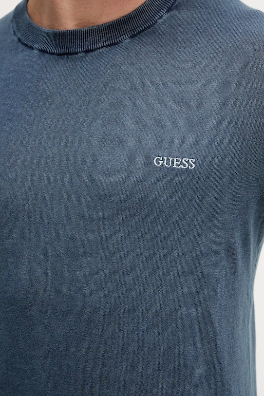 Guess pulóver selyemkeverékből CHESLEY sötétkék M4GR06.Z3DN1