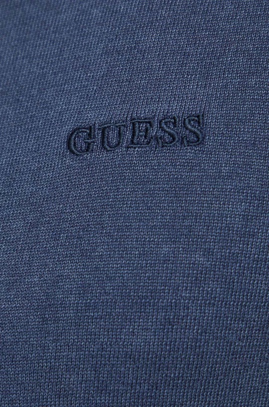 Pulover s dodatkom svile Guess M4GR06.Z3DN1 mornarsko plava