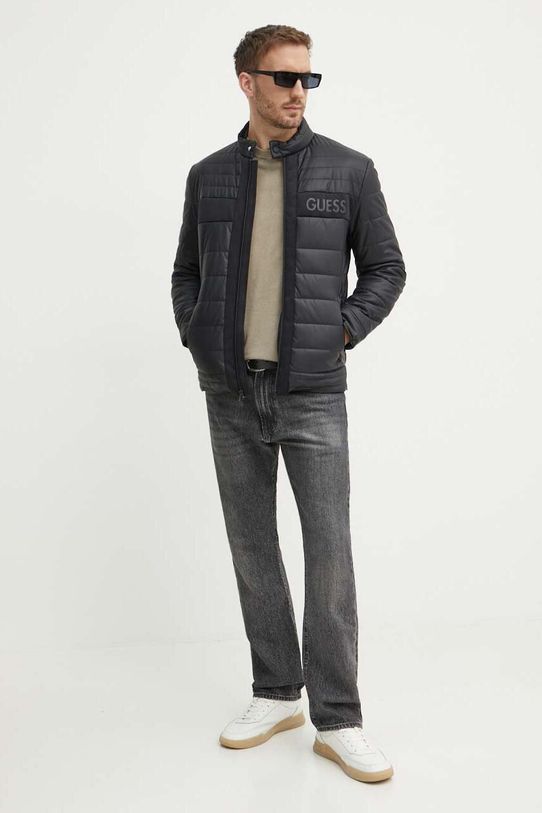 Guess sweter z domieszką jedwabiu CHESLEY M4GR06.Z3DN1 zielony AW25