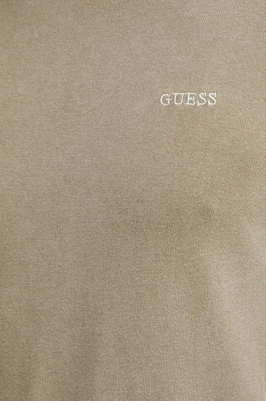 Guess sweter z domieszką jedwabiu CHESLEY M4GR06.Z3DN1 zielony