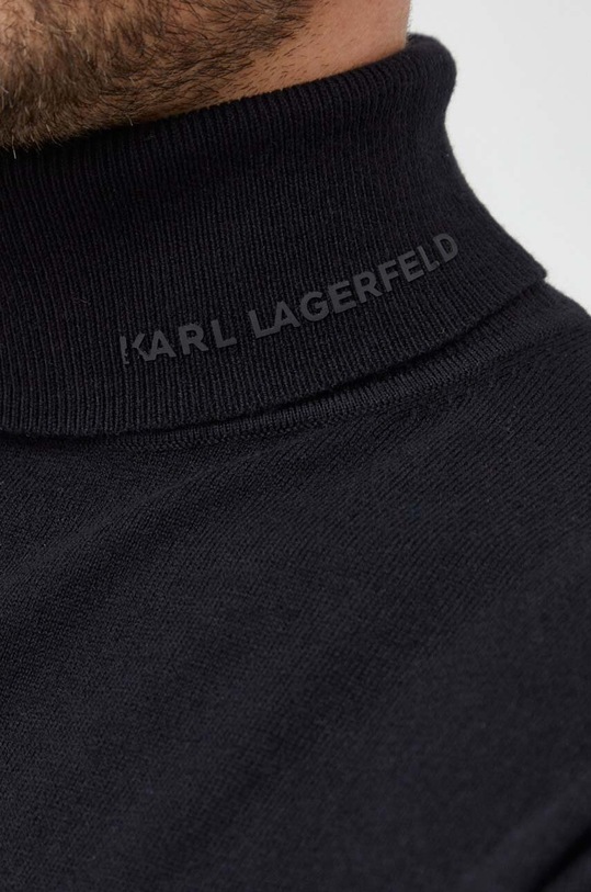 Vlnený sveter Karl Lagerfeld 534305.655042 čierna