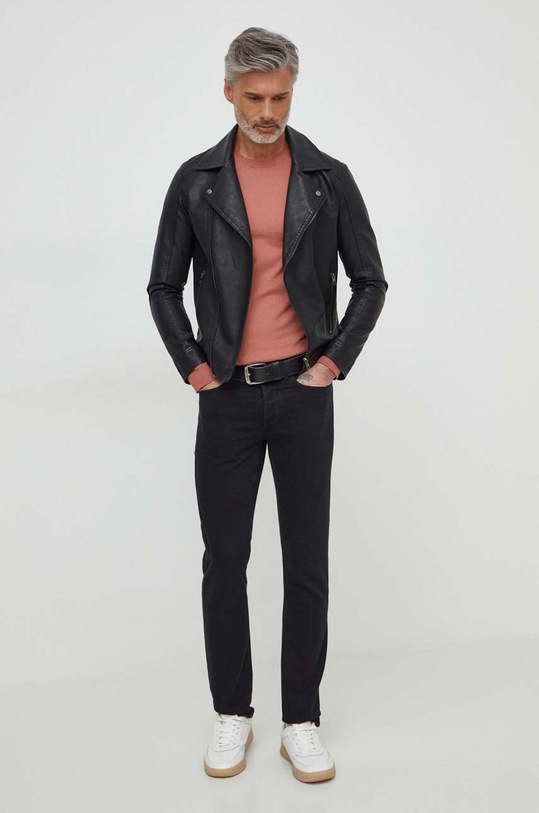 Sisley sweter 10F2S1C78 różowy SS25