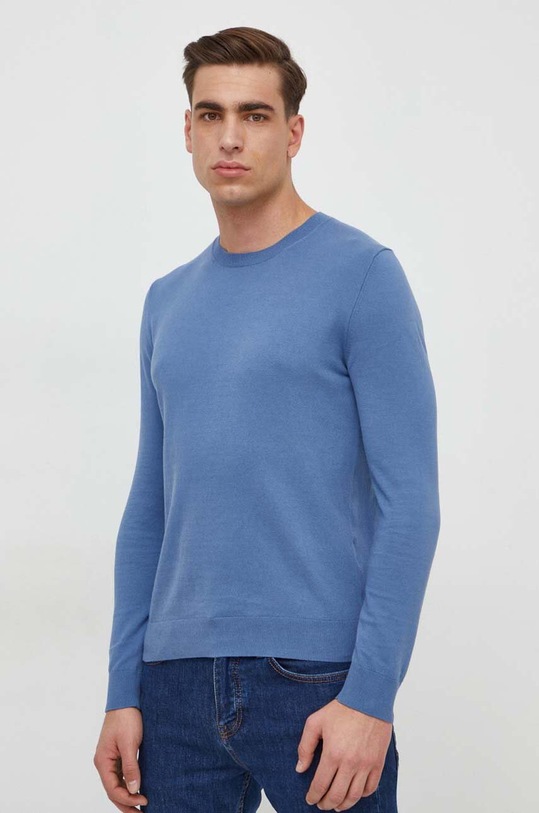 Sisley sweter niebieski 10F2S1C78