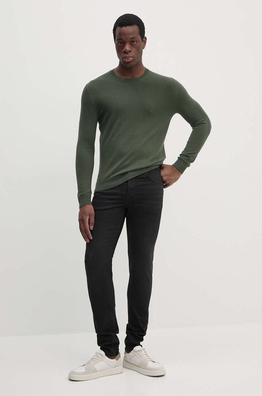 Sisley sweter 10F2S1C78 zielony SS25