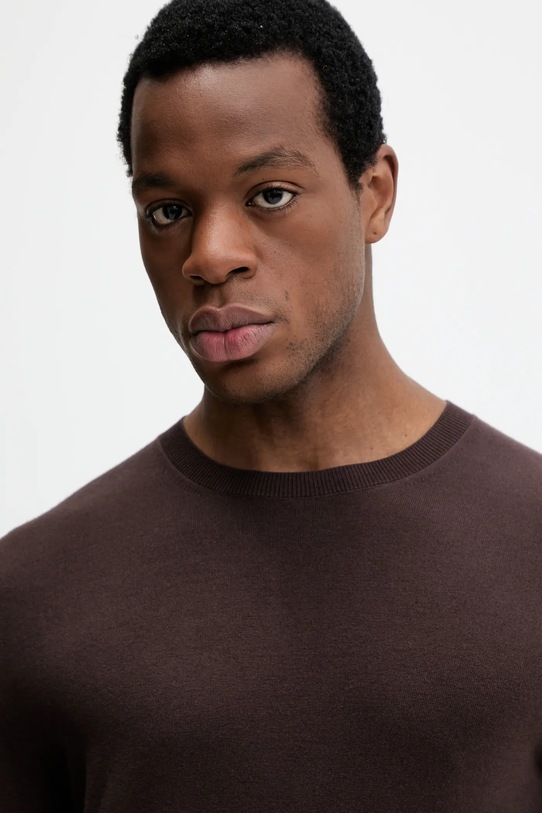 Sisley sweter brązowy 10F2S1C78