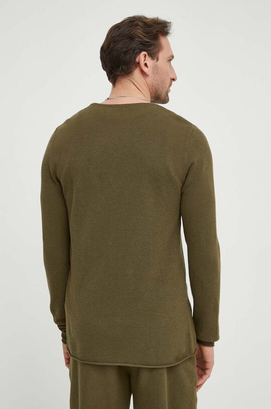 Odzież American Vintage sweter PULL ML COL ROND MMARC18EE24 zielony