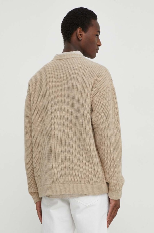 Îmbrăcăminte American Vintage cardigan din amestec de lana MCRA19AE24 bej