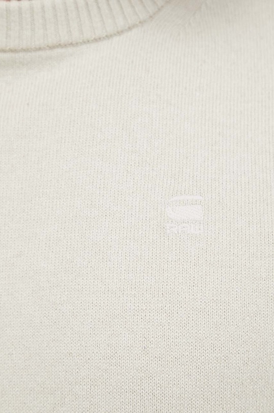 G-Star sweter z domieszką wełny beżowy D21931.D563
