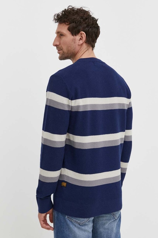 Odzież G-Star sweter z domieszką wełny D24378.D563 niebieski
