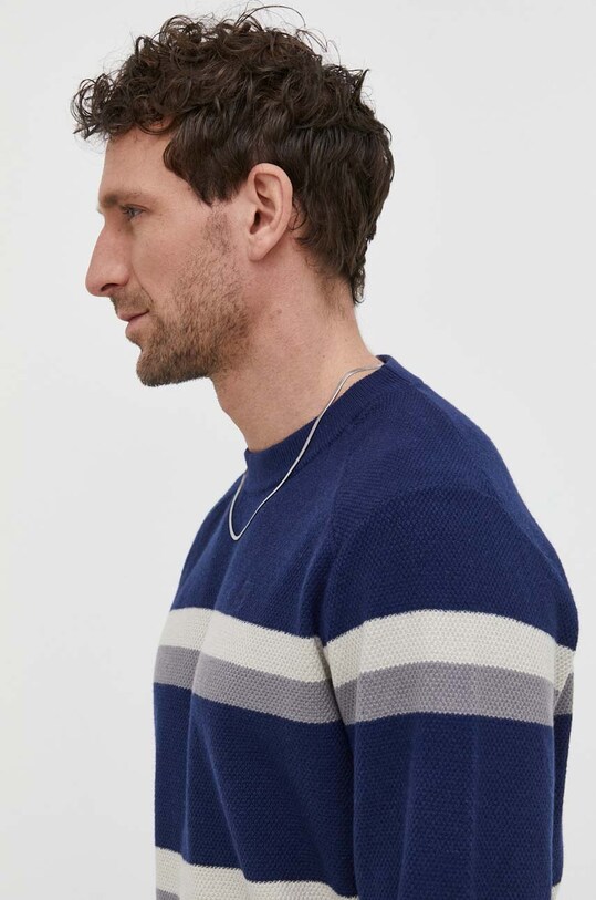 G-Star sweter z domieszką wełny niebieski D24378.D563