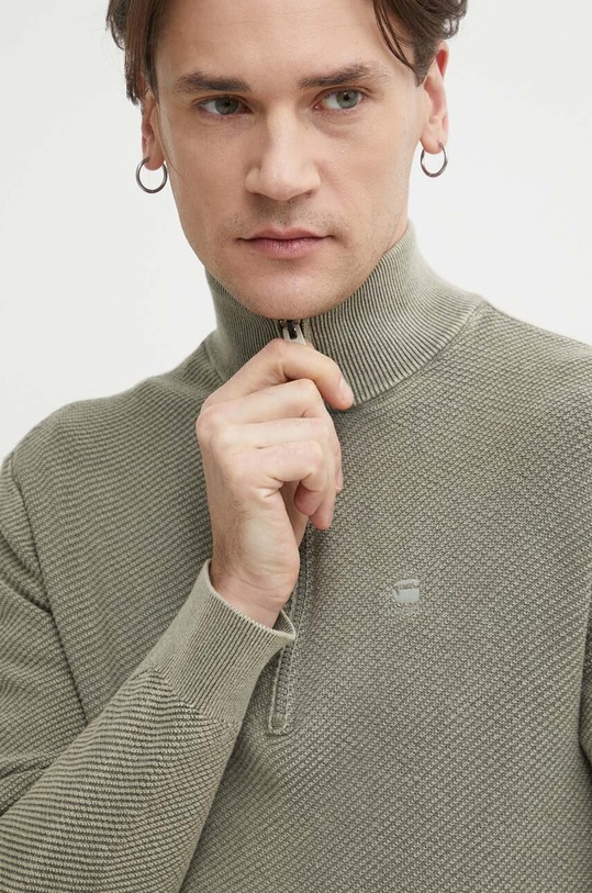 Bavlněný svetr G-Star zelená D24464.D630