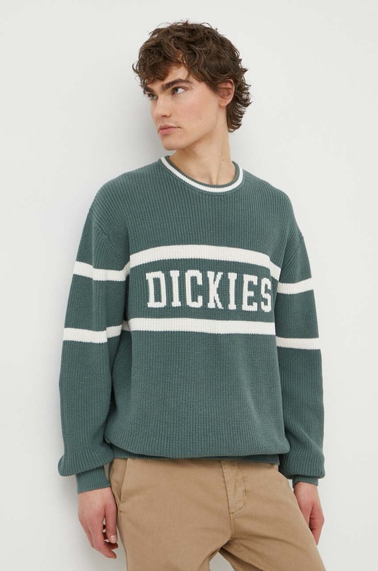 Dickies pulover de bumbac MELVERN grosime medie verde DK0A4YMC